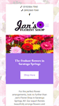 Mobile Screenshot of jans-florist.com